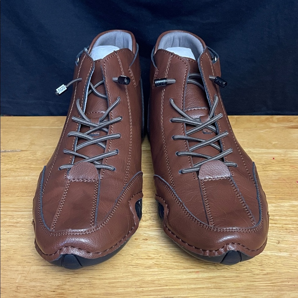 Men's Brown Leather Casual Boots